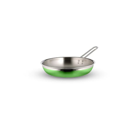 Bon Chef Country French 2 Saute Pan/Skillet-Long Hndle No Cov  11 3/4"X2 3/8"  3 Qt 4 Oz - Lime 71309-CF2-L